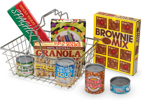 Let's Play House! Grocery Basket with Play Food