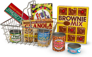 Let's Play House! Grocery Basket with Play Food