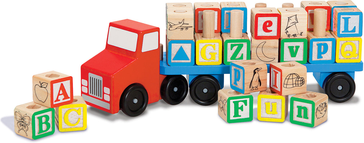 Alphabet Blocks Wooden Truck