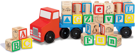 Alphabet Blocks Wooden Truck