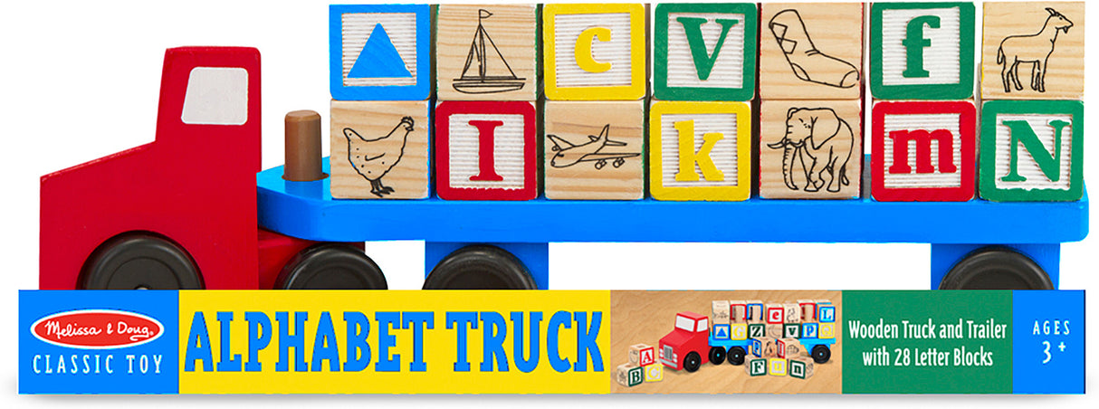 Alphabet Blocks Wooden Truck