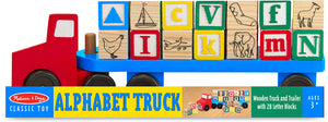 Alphabet Blocks Wooden Truck