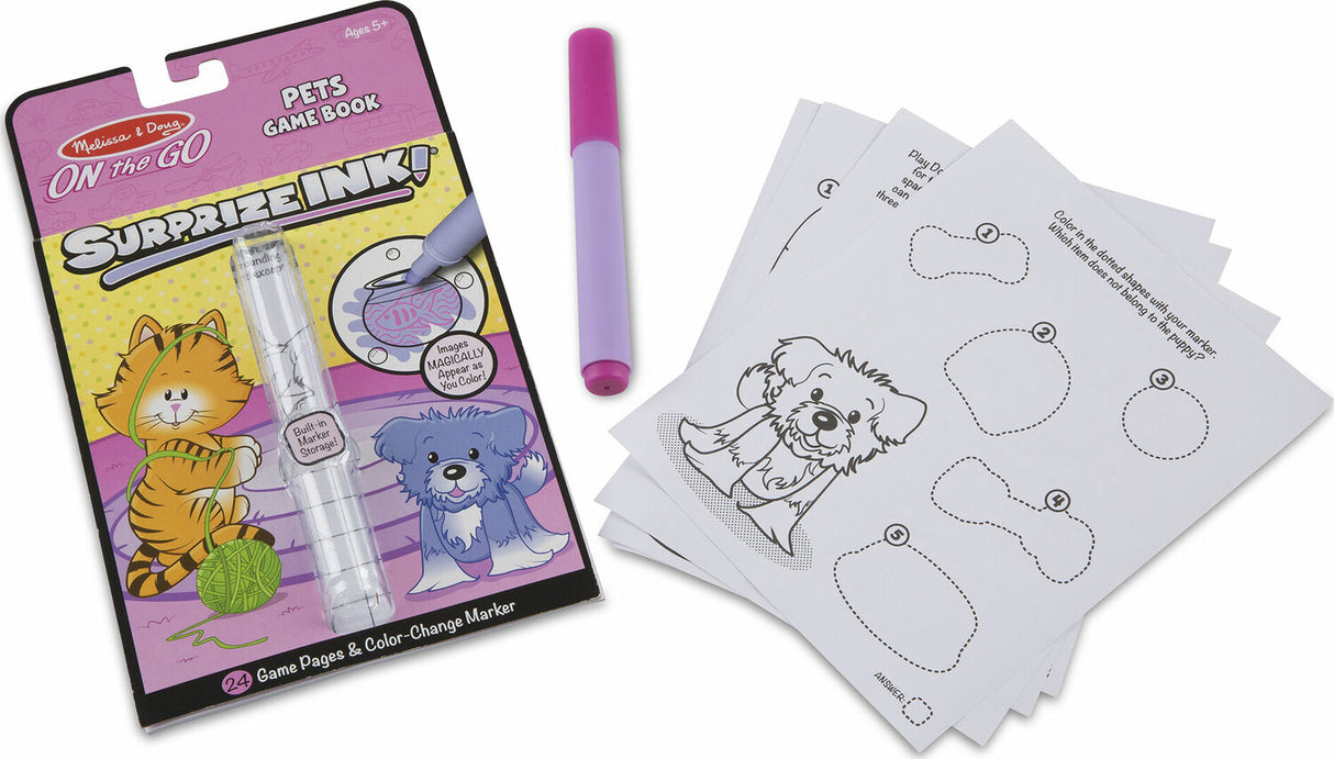 Surprize Ink! Pets - On the Go Travel Activity Book