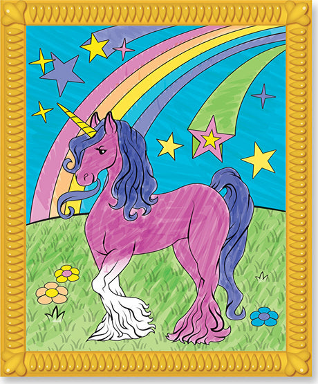 On the Go Color by Numbers Kids' Design Boards With 6 Markers - Unicorns, Ballet, Kittens, and More