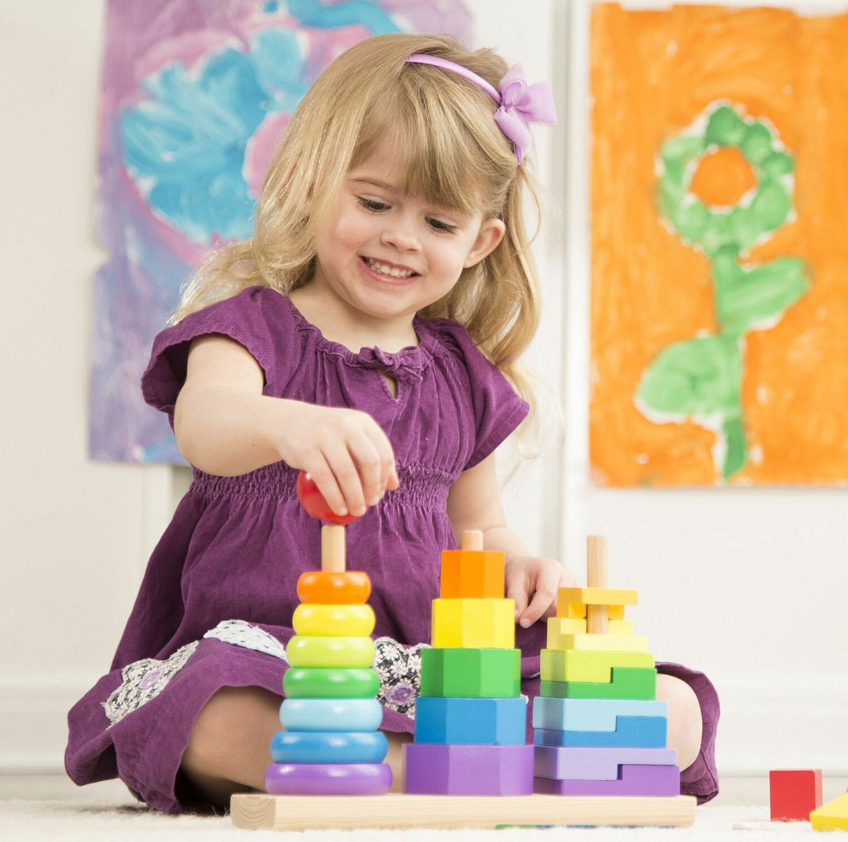 Geometric Stacker Toddler Toy