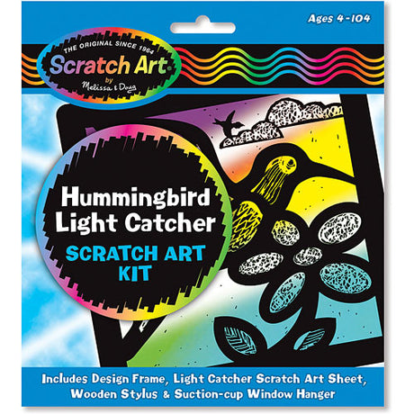 Hummingbird Light Catcher Scratch Art Kit