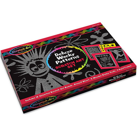 Deluxe Wacky Patterns Scratch Art Set