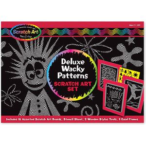 Deluxe Wacky Patterns Scratch Art Set