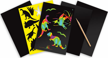 Scratch Art Dinosaur Pack