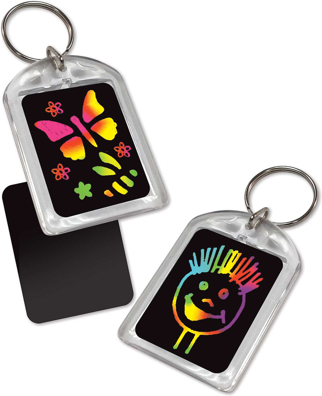 Key Chain Scratch Art Party Pack