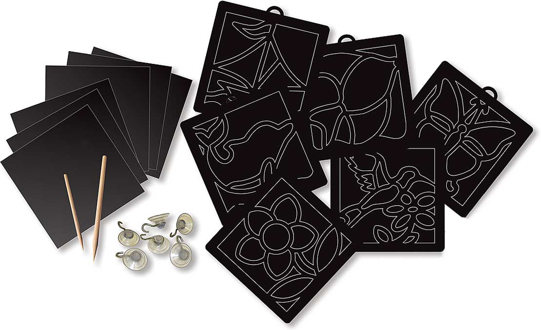 Deluxe Light Catcher Scratch Art Set