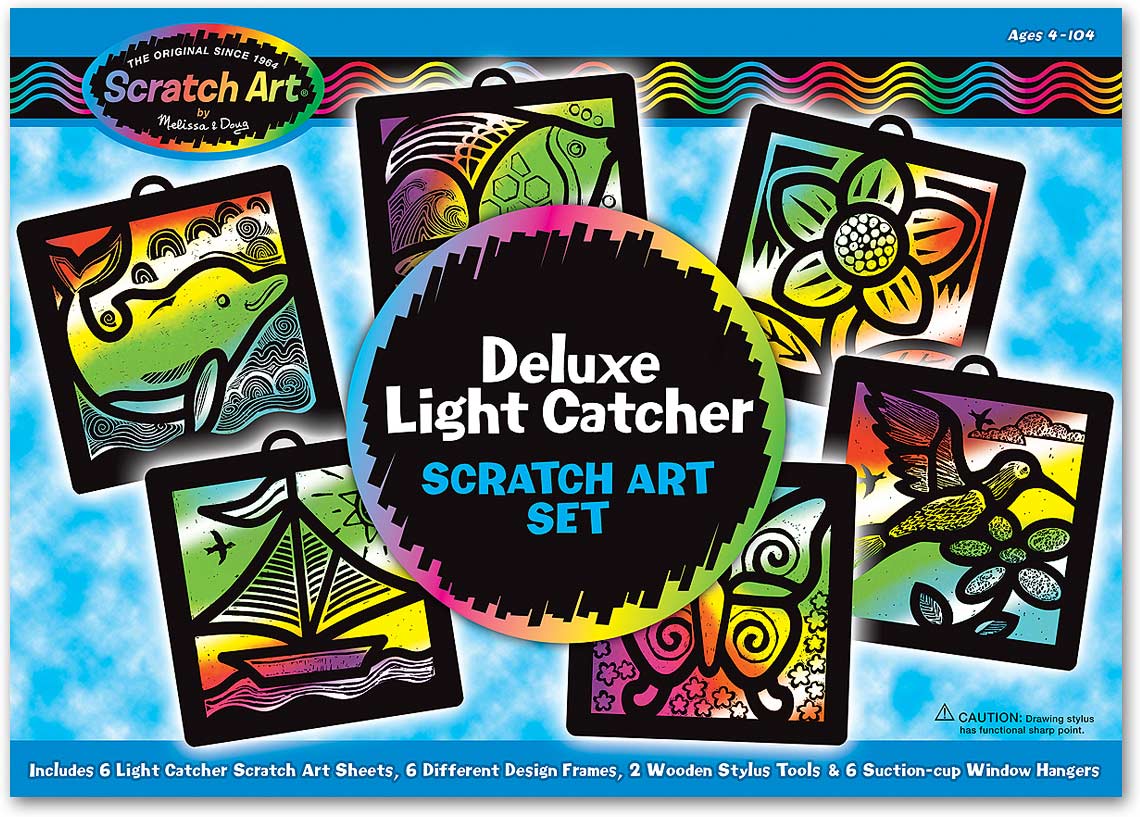 Deluxe Light Catcher Scratch Art Set