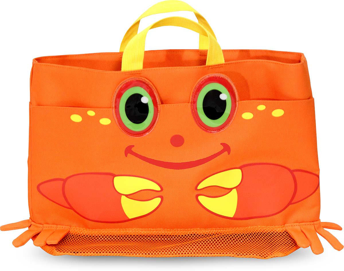 Clicker Crab Kids' Beach Tote Bag
