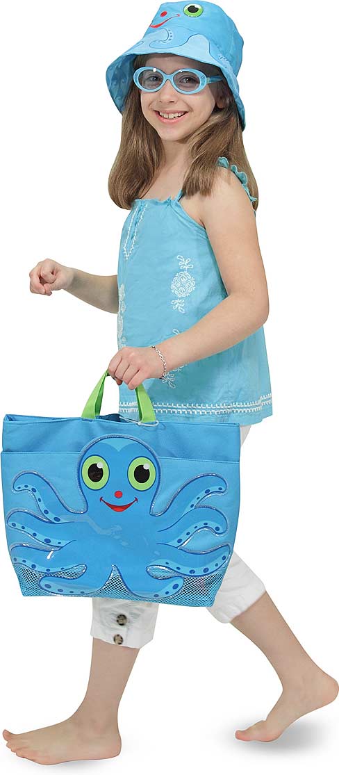 Flex Octopus Kids' Beach Tote Bag