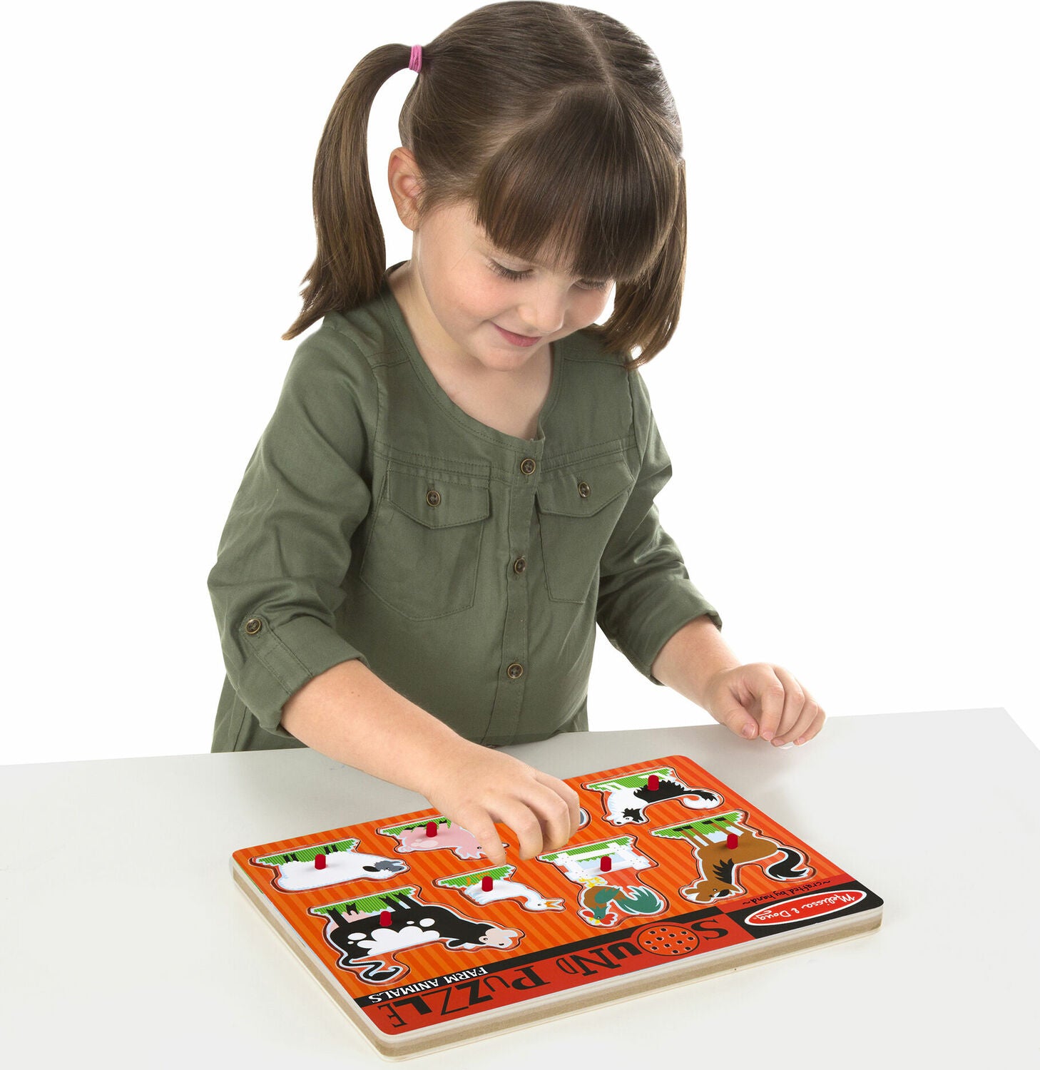 Farm Animals Sound Puzzle - Gingerbread House Toys