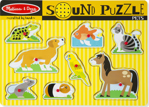 Pets Sound Puzzle - 8 Pieces