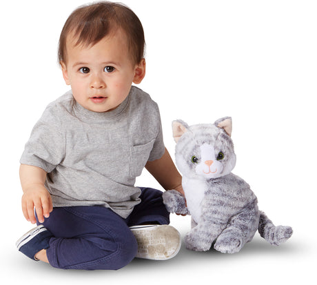 Greycie Tabby Cat Stuffed Animal