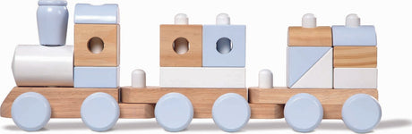 Wooden Jumbo Stacking Train - Natural