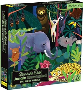 Jungle Illuminated 500 Piece Glow in the Dark Family Puzzle