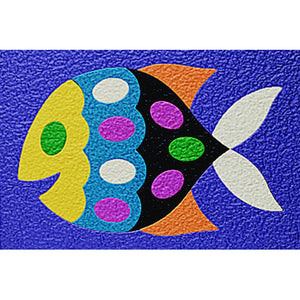 Crepe Rubber Puzzle - Fish 15pc