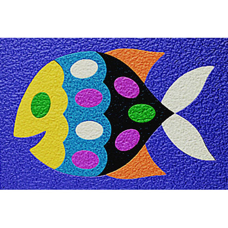 Crepe Rubber Puzzle - Fish 15pc