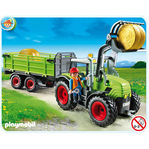 Hay Baler With Trailer