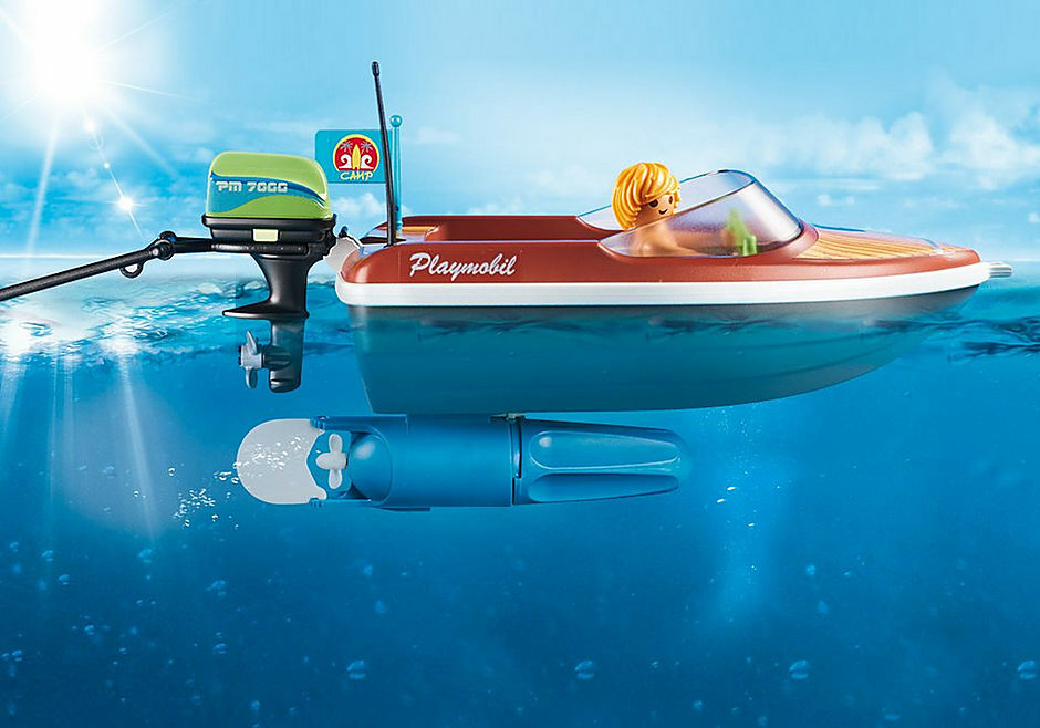 Speedboat with Tube Riders