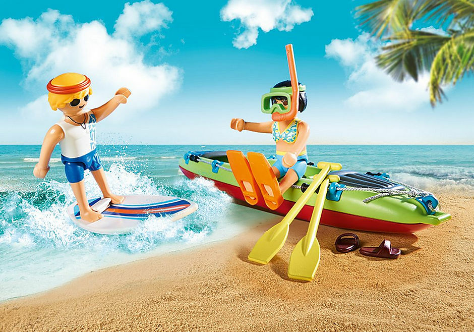 Beach Car with Canoe