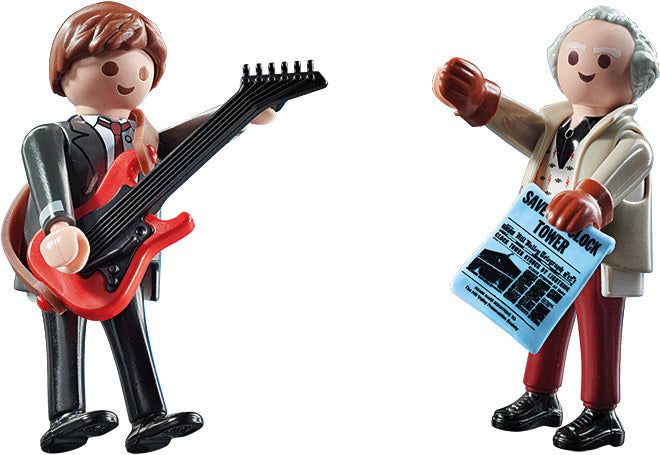 Back To The Future Marty Mcfly And Dr. Emmett Brown