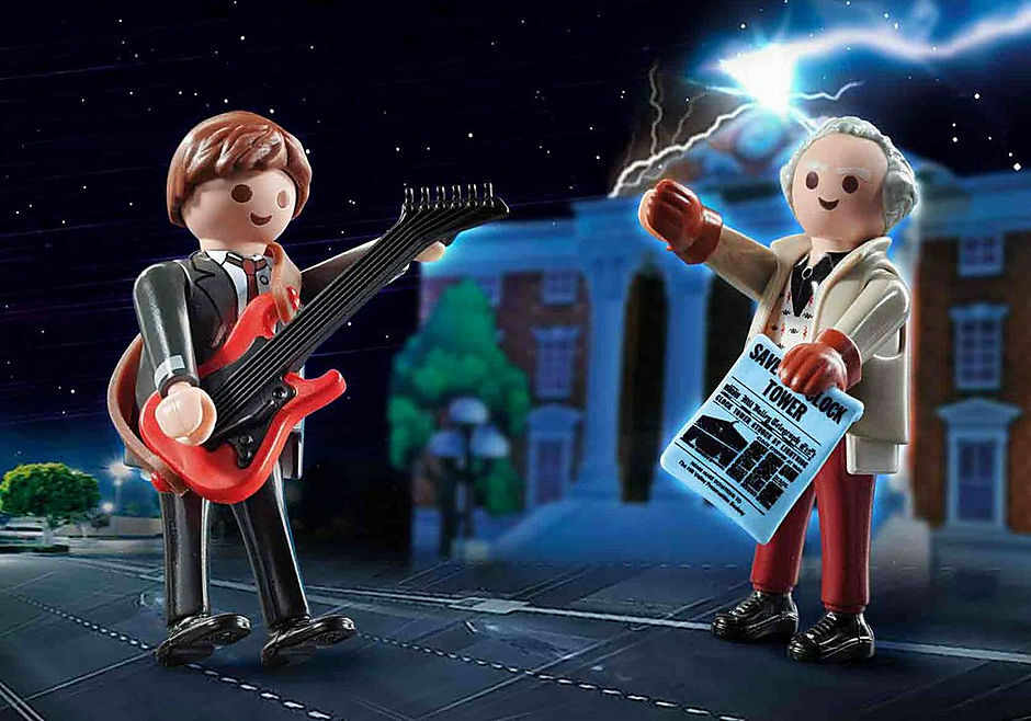 Back To The Future Marty Mcfly And Dr. Emmett Brown