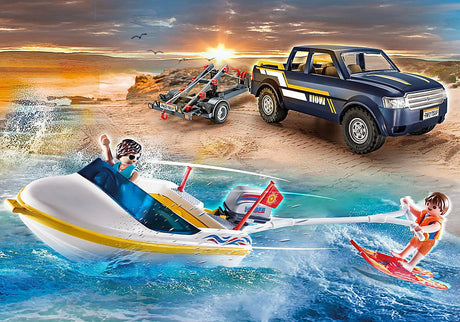 Pick-Up with Speedboat