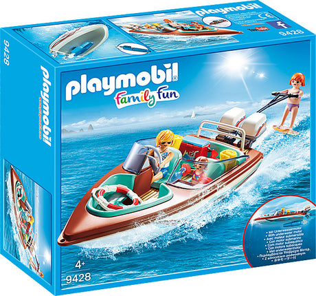 Speedboat with Underwater Motor