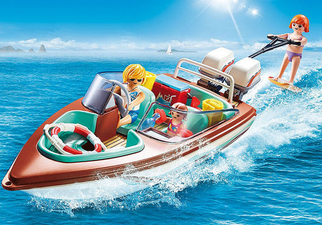 Speedboat with Underwater Motor