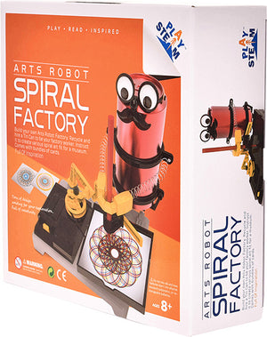 PlaySTEAM Arts Tin Can Robot Spiral Design Factory 