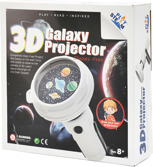 PlaySTEAM 3D Galaxy Projector Solar System Flashlight 