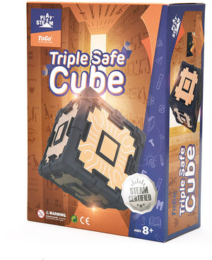 PlaySTEAM Password Combination Triple Safe Cube 