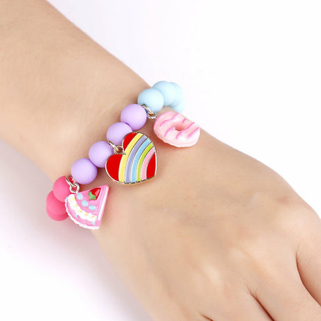 Bubble Bracelet - Rainbow Heart