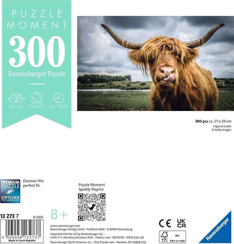 Puzzle Moments: Highland Cattle (300 pc Puzzles)