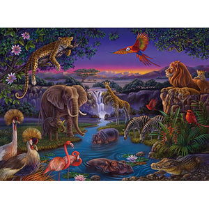 African Animals at Night 