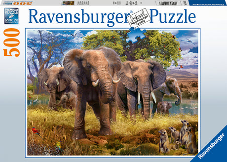 Elephants 500Pc Puzzle