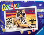 Ravensburger CreArt Majestic Tiger Color by numbers kit