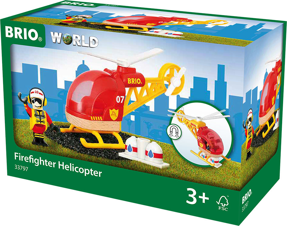 Brio Firefighter Helicopter Gingerbread House Toys