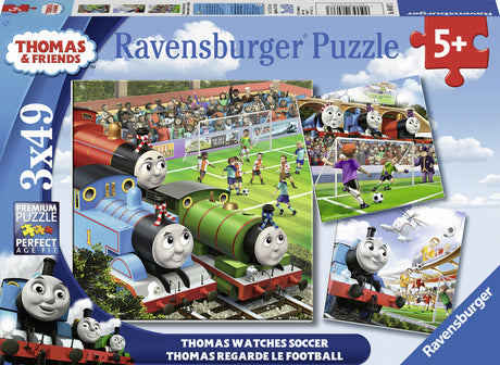 Thomas Watches Soccer (3 x 49 pc Puzzles)