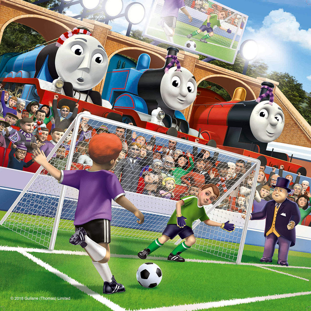 Thomas Watches Soccer (3 x 49 pc Puzzles)