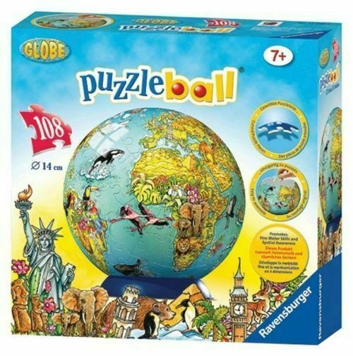 3D 108pc Children's World Map