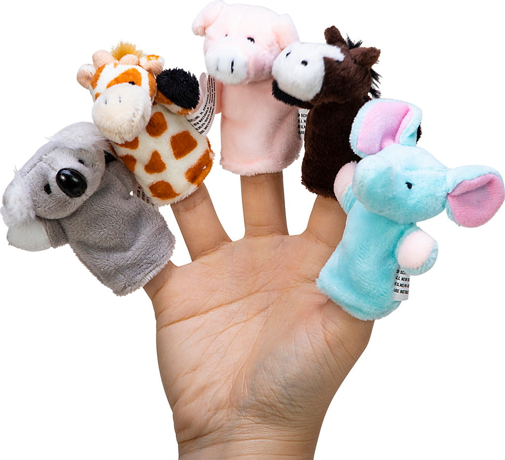 Animal Finger Puppets - Gingerbread House Toys