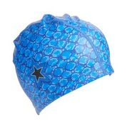 Royal Blue Snake Print Cap