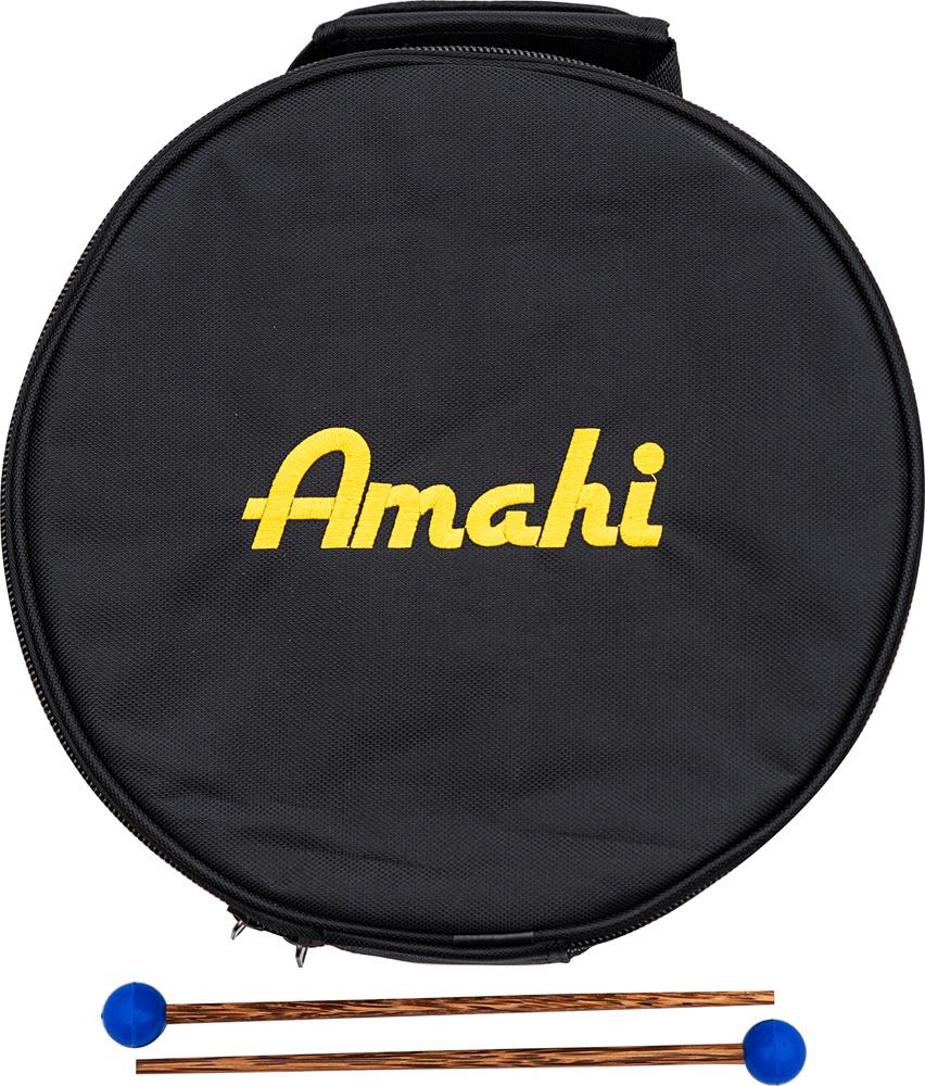8" Steel Tongue Drum, Red