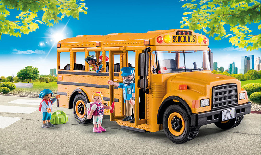 Playmobil City Life School Bus Gingerbread House Toys