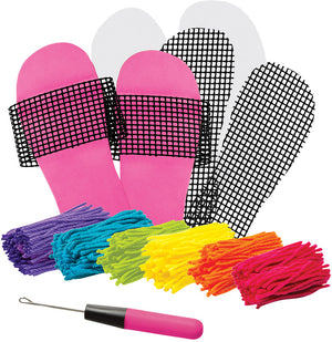 Latch Hook Slipper Kit